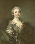 Louis Tocque Portrait of mademoiselle de Coislin oil painting on canvas